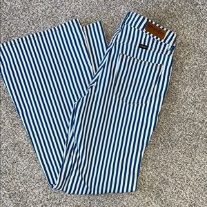 NEW Wrangler Blue and White Striped Jeans